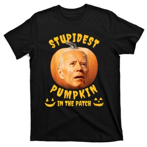 Anti Joe Biden Stupidest Pumpkin In The Patch Halloween T-Shirt