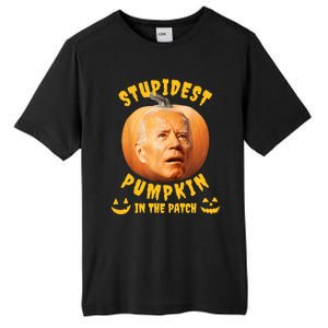 Anti Joe Biden Stupidest Pumpkin In The Patch Halloween Tall Fusion ChromaSoft Performance T-Shirt