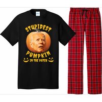 Anti Joe Biden Stupidest Pumpkin In The Patch Halloween Pajama Set