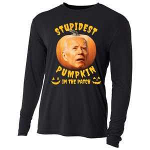 Anti Joe Biden Stupidest Pumpkin In The Patch Halloween Cooling Performance Long Sleeve Crew