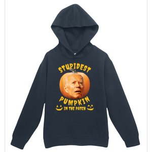 Anti Joe Biden Stupidest Pumpkin In The Patch Halloween Urban Pullover Hoodie