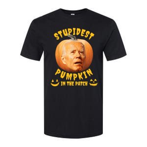 Anti Joe Biden Stupidest Pumpkin In The Patch Halloween Softstyle CVC T-Shirt