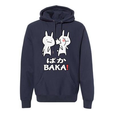 Anime Japanese Baka Rabbit Slap Otaku Manga Baka Japanese Premium Hoodie