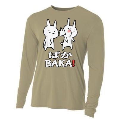 Anime Japanese Baka Rabbit Slap Otaku Manga Baka Japanese Cooling Performance Long Sleeve Crew