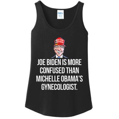 Anti Joe Biden Is More Confused Than Obama's Gynecologist Ladies Essential Tank