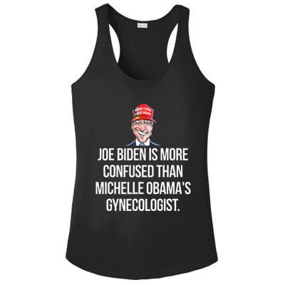 Anti Joe Biden Is More Confused Than Obama's Gynecologist Ladies PosiCharge Competitor Racerback Tank