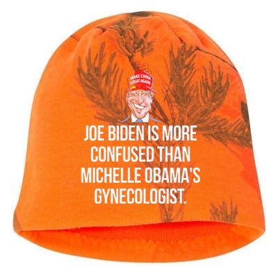 Anti Joe Biden Is More Confused Than Obama's Gynecologist Kati - Camo Knit Beanie