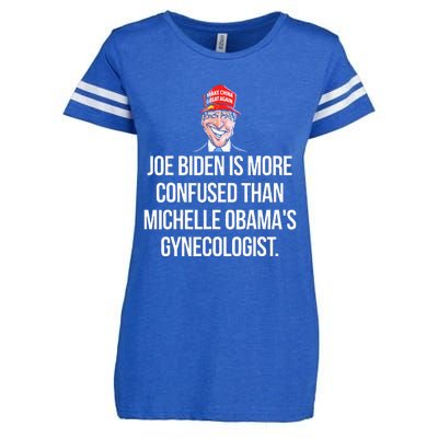 Anti Joe Biden Is More Confused Than Obama's Gynecologist Enza Ladies Jersey Football T-Shirt