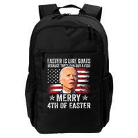 Anti Joe Biden Merry 4th Of Easter 4th Of July Backpack