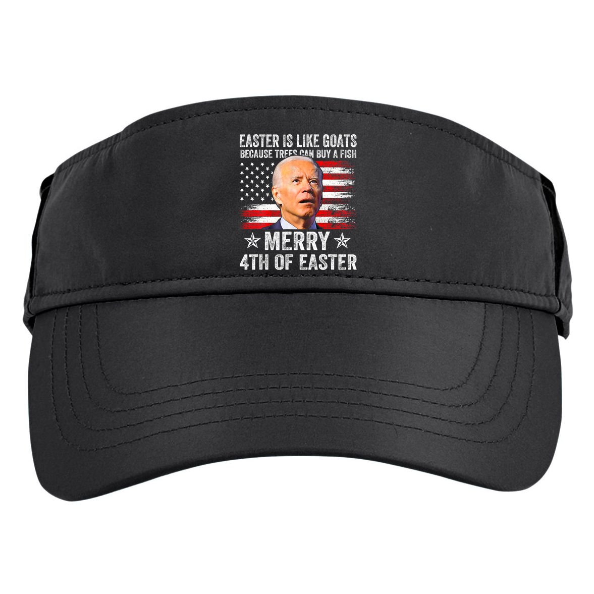 Anti Joe Biden Merry 4th Of Easter 4th Of July Adult Drive Performance Visor