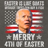 Anti Joe Biden Merry 4th Of Easter 4th Of July Cotton Canvas Backpack