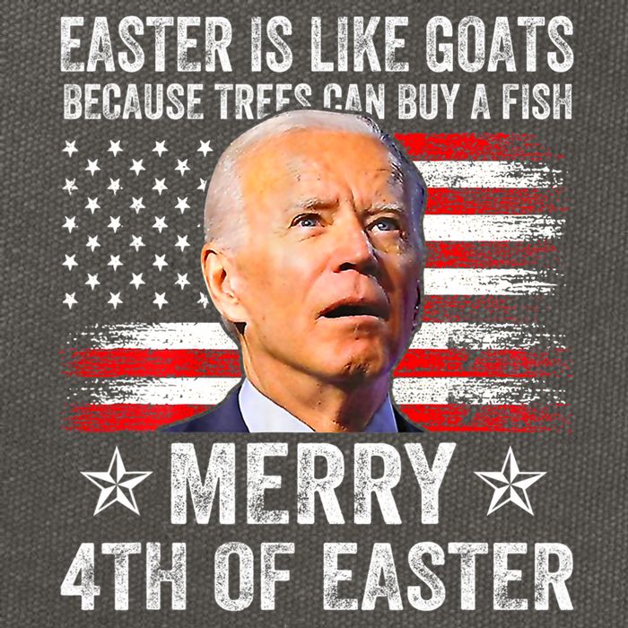Anti Joe Biden Merry 4th Of Easter 4th Of July Cotton Canvas Backpack