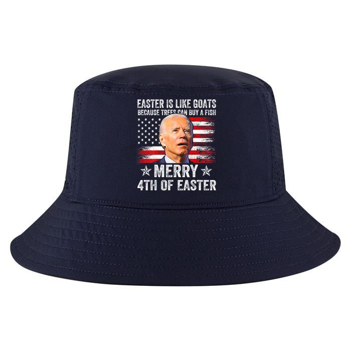 Anti Joe Biden Merry 4th Of Easter 4th Of July Cool Comfort Performance Bucket Hat
