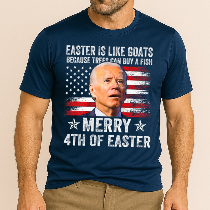 Anti Joe Biden Merry 4th Of Easter 4th Of July Performance Shirt