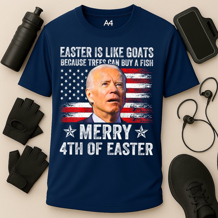 Anti Joe Biden Merry 4th Of Easter 4th Of July Performance Shirt