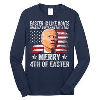 Anti Joe Biden Merry 4th Of Easter 4th Of July Long Sleeve Shirt