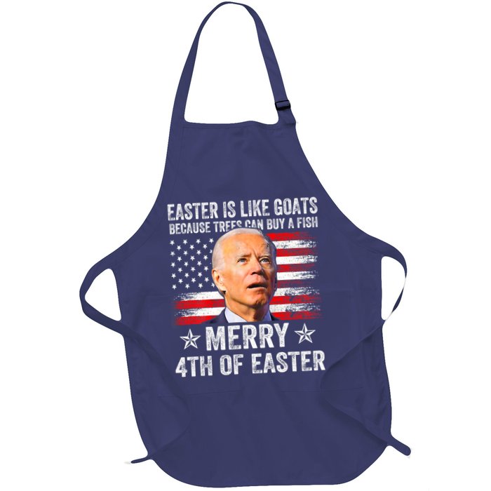 Anti Joe Biden Merry 4th Of Easter 4th Of July Apron