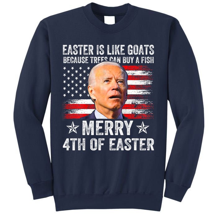 Anti Joe Biden Merry 4th Of Easter 4th Of July Sweatshirt