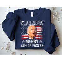 Anti Joe Biden Merry 4th Of Easter 4th Of July Sweatshirt