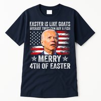 Anti Joe Biden Merry 4th Of Easter 4th Of July Tall T-Shirt