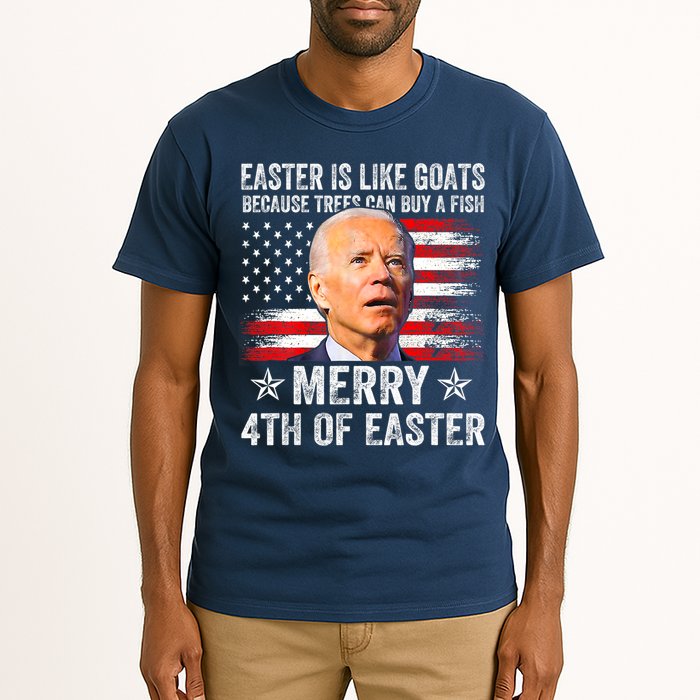 Anti Joe Biden Merry 4th Of Easter 4th Of July Tall T-Shirt