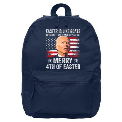 Anti Joe Biden Merry 4th Of Easter 4th Of July 16 in Basic Backpack