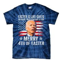 Anti Joe Biden Merry 4th Of Easter 4th Of July Tie-Dye T-Shirt