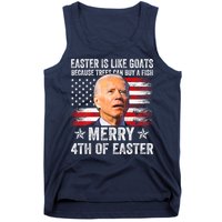 Anti Joe Biden Merry 4th Of Easter 4th Of July Tank Top