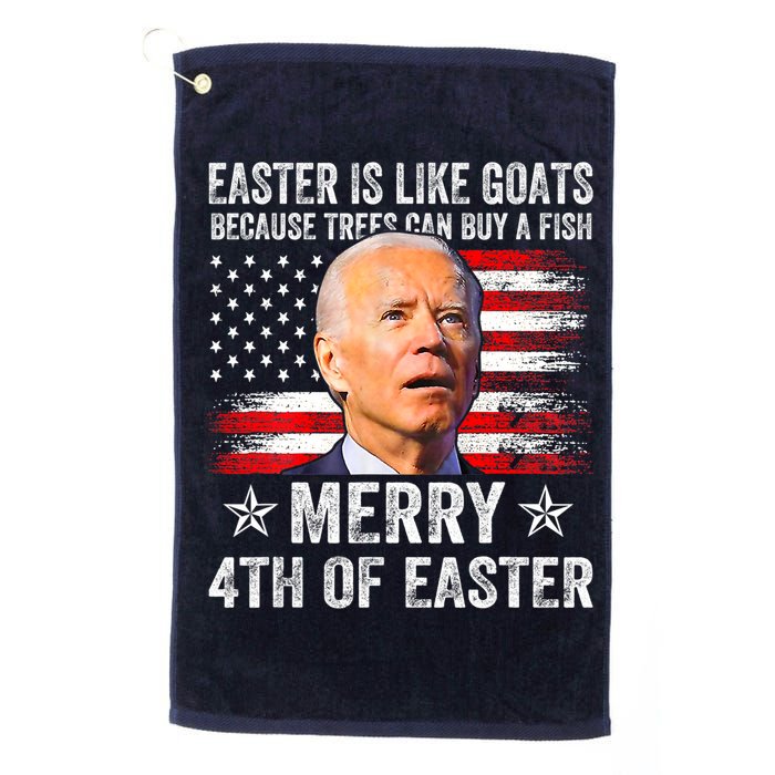 Anti Joe Biden Merry 4th Of Easter 4th Of July Golf Towel