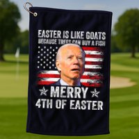 Anti Joe Biden Merry 4th Of Easter 4th Of July Golf Towel