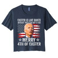 Anti Joe Biden Merry 4th Of Easter 4th Of July Crop Top