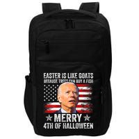 Anti Joe Biden Merry 4th Of Halloween 4th Of July Impact Tech Backpack