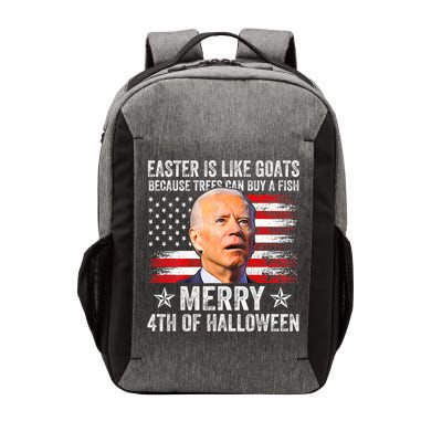 Anti Joe Biden Merry 4th Of Halloween 4th Of July Vector Backpack