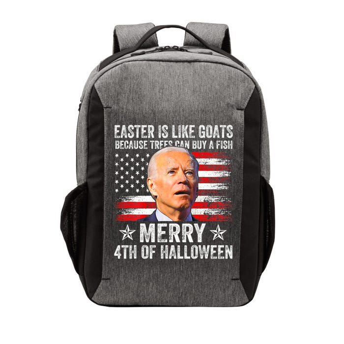 Anti Joe Biden Merry 4th Of Halloween 4th Of July Vector Backpack