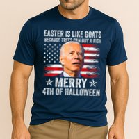 Anti Joe Biden Merry 4th Of Halloween 4th Of July Cooling Performance Crew T-Shirt