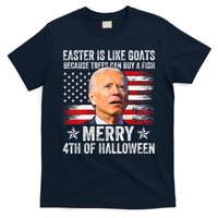Anti Joe Biden Merry 4th Of Halloween 4th Of July T-Shirt