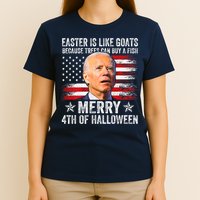 Anti Joe Biden Merry 4th Of Halloween 4th Of July T-Shirt