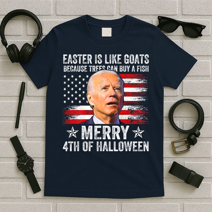 Anti Joe Biden Merry 4th Of Halloween 4th Of July T-Shirt