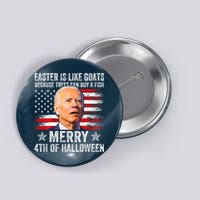 Anti Joe Biden Merry 4th Of Halloween 4th Of July Button