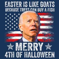 Anti Joe Biden Merry 4th Of Halloween 4th Of July Flatbill Hat