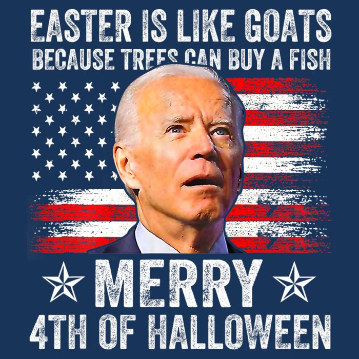 Anti Joe Biden Merry 4th Of Halloween 4th Of July Flatbill Hat