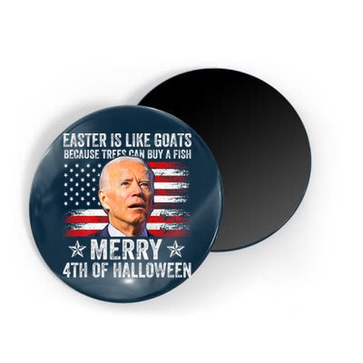 Anti Joe Biden Merry 4th Of Halloween 4th Of July Magnet