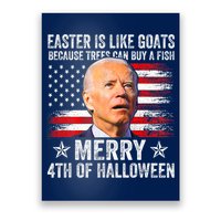 Anti Joe Biden Merry 4th Of Halloween 4th Of July Poster