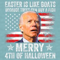 Anti Joe Biden Merry 4th Of Halloween 4th Of July Sueded Cloud Jersey T-Shirt