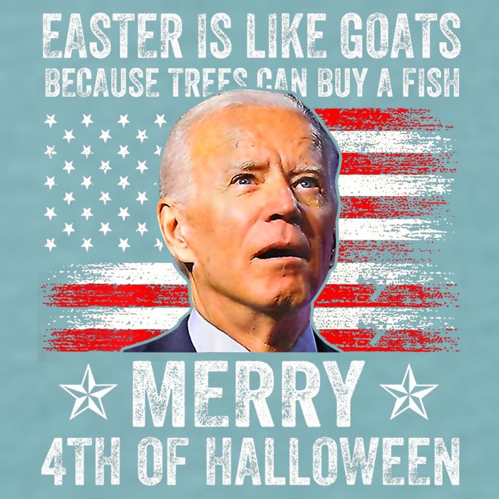 Anti Joe Biden Merry 4th Of Halloween 4th Of July Sueded Cloud Jersey T-Shirt