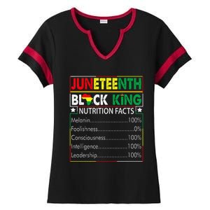 Awesome Juneteenth Black King Melanin Fathers Day Ladies Halftime Notch Neck Tee