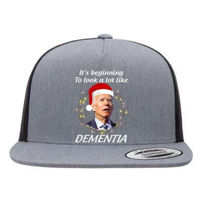 Anti Joe Biden Christmas Funny Republican Political Flat Bill Trucker Hat