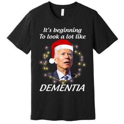 Anti Joe Biden Christmas Funny Republican Political Premium T-Shirt