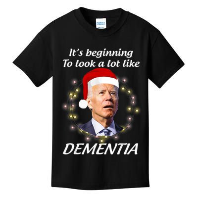 Anti Joe Biden Christmas Funny Republican Political Kids T-Shirt