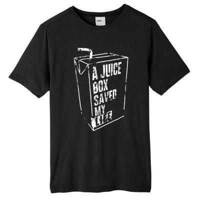 A Juice Box Saved My Life Tall Fusion ChromaSoft Performance T-Shirt